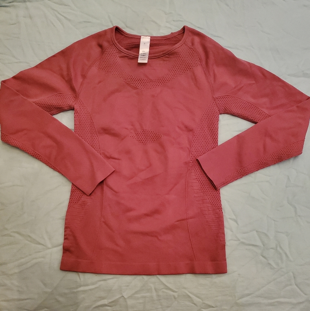 Rose Pink Athletic long-sleeve tshirt